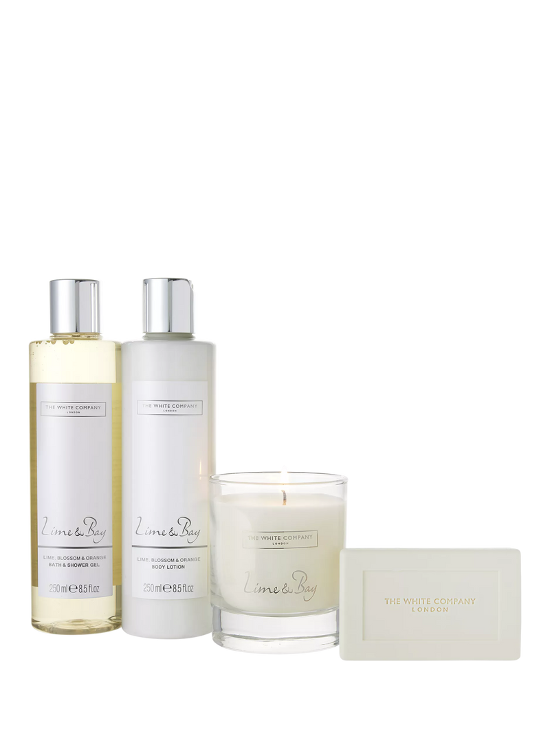 The White Company Lime & Bay luxury gift set, imported from the UK