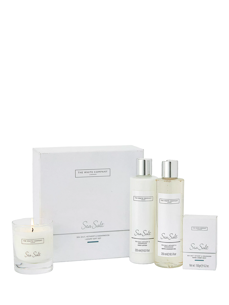 The White Company Sea Salt home fragrance gift set, UK version