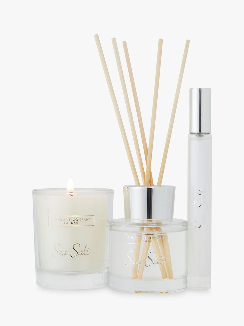 The White Company sea salt scented mini home fragrance gift set (British brand)