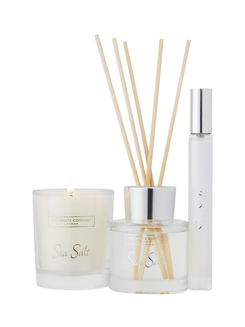 The White Company sea salt scented mini home fragrance gift set (British brand)