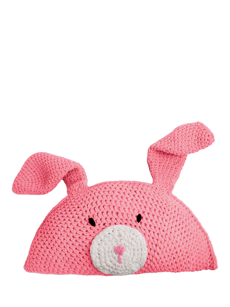 Wool Couture Mabel Bunny cushion crochet kit - British product