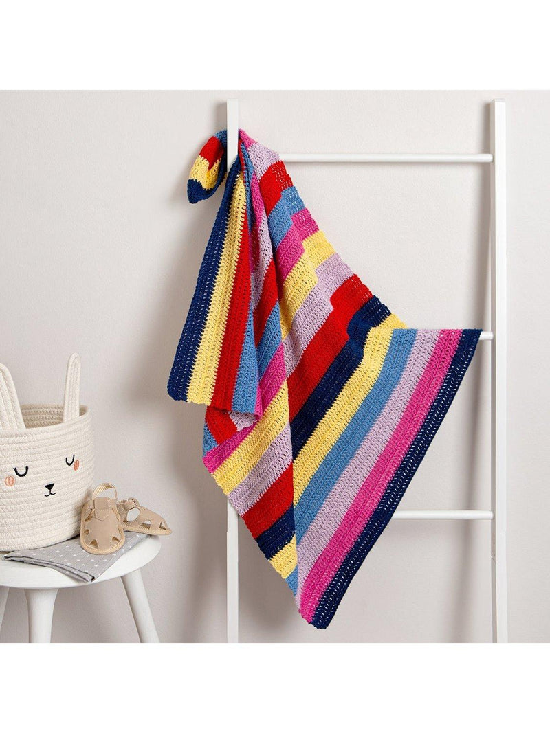 Wool Couture baby blanket crochet kit Brights (British brand)