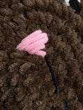 Wool Couture Teddy Bear Cushion Crochet Kit, imported from the UK