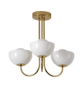 houseof glass bowl 3-arm ceiling light, UK version