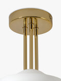 houseof glass bowl 3-arm ceiling light, UK version