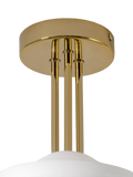 houseof glass bowl 3-arm ceiling light, UK version