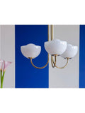 houseof glass bowl 3-arm ceiling light, UK version