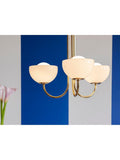 houseof glass bowl 3-arm ceiling light, UK version