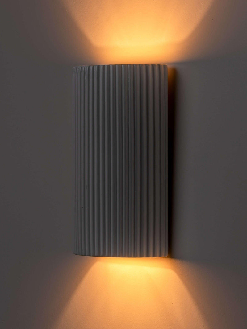 houseof ceramic wall light white matte, imported from the UK