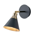 Houseof matte cone wall light charcoal, UK version