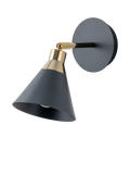 Houseof matte cone wall light charcoal, UK version