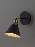 Houseof matte cone wall light charcoal, UK version