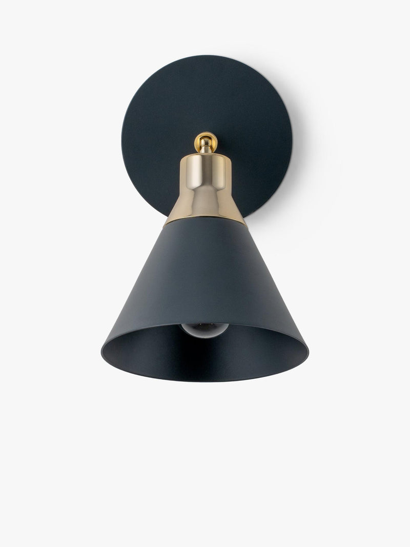 Houseof matte cone wall light charcoal, UK version