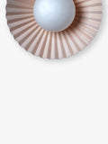 houseof Flush Pleated Wall Light Burgundy (British brand)