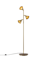 John Lewis Houseof Cone 3-Arm Floor Lamp Brass- Buy online at McGrocer