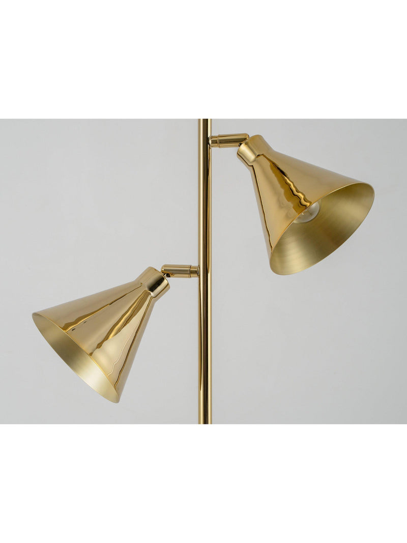 houseof Cone 3-Arm Floor Lamp brass - British product