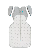 John Lewis Love to Dream All Seasons Swaddle Up Transition Baby Sleeping Bag, 1.5 Tog, Cloud White- Buy online at McGrocer