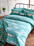 Scion Mr Fox cotton bedding standard pillowcase pair, imported from the UK