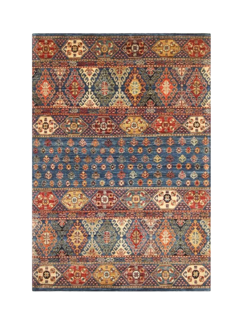 Gooch Oriental Khurjeen blue rug L177 x W121 cm, UK version