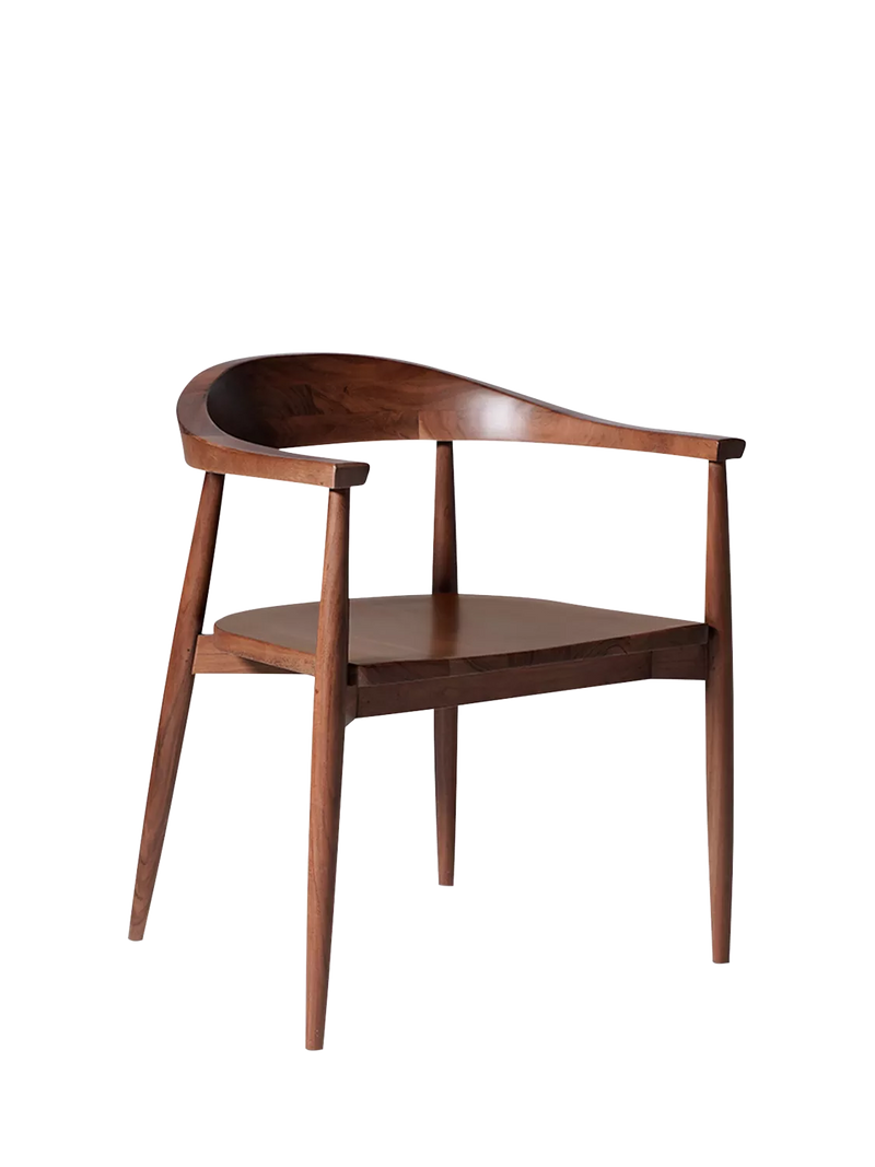 Swoon Olsen dining chair acacia wood, imported from the UK
