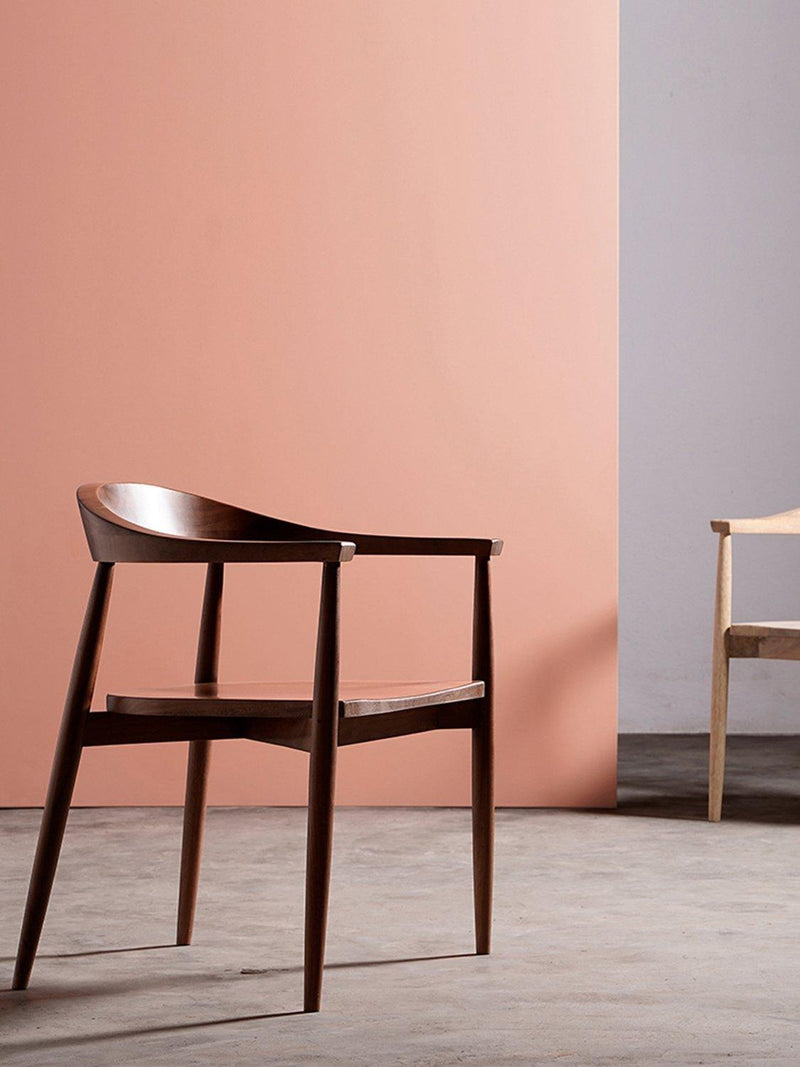 Swoon Olsen dining chair acacia wood, imported from the UK