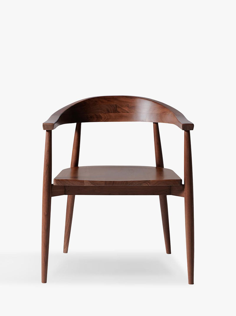 Swoon Olsen dining chair acacia wood, imported from the UK