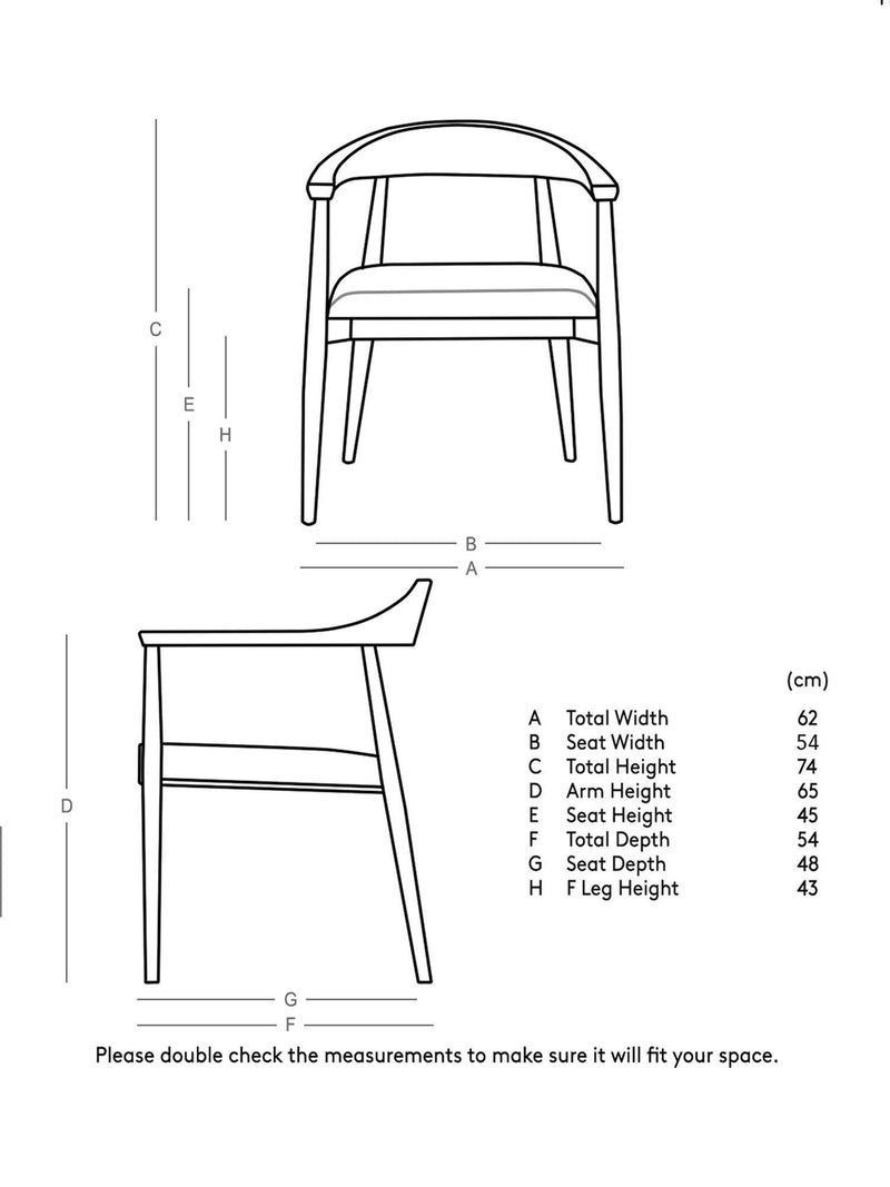 Swoon Olsen dining chair acacia wood, imported from the UK
