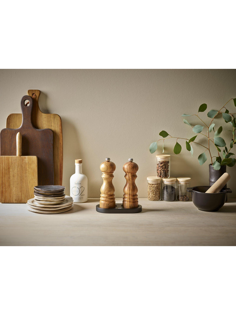 Peugeot Linea bamboo salt and pepper mill tray - British product