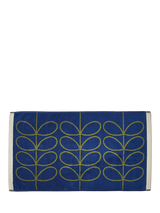 John Lewis Orla Kiely Linear Stem Bath Mat, Navy/Olive, 90x50cm- Buy online at McGrocer
