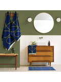 Orla Kiely bath mat Navy Olive 90x50cm, UK version