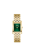BOSS Lucy women's watch green dial gold strap (British brand)