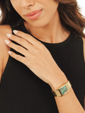 BOSS Lucy women's watch green dial gold strap (British brand)