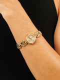 Hugo Boss Double B watch gold stainless steel bracelet (British brand)