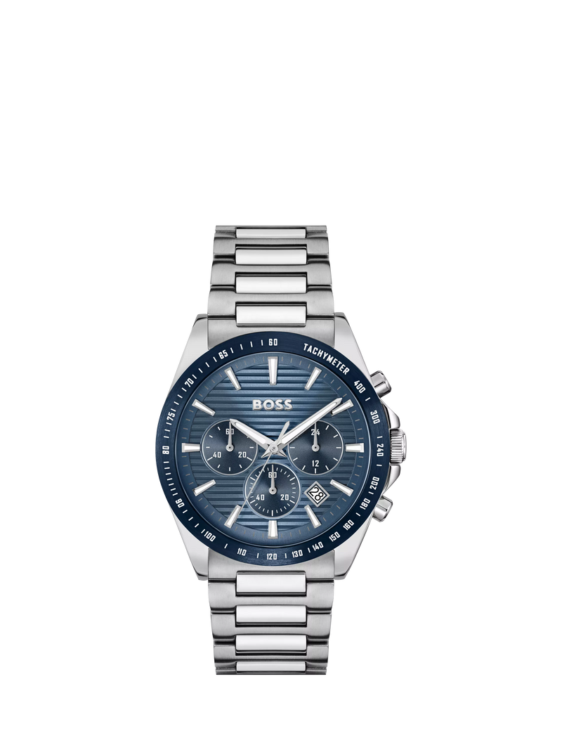 BOSS Strike Chronograph watch blue dial 41mm - British product