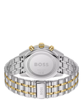 BOSS chronograph watch blue dial stainless steel bracelet, UK version