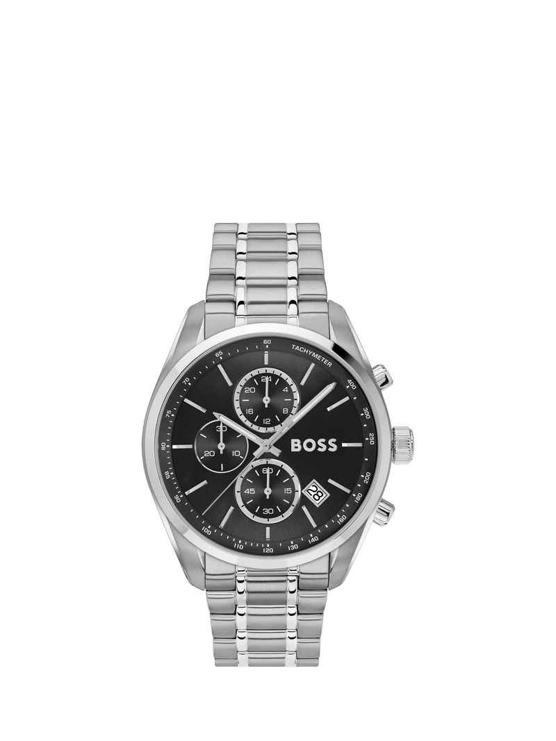 BOSS Grand Prix 44 Chronograph stainless steel watch (British brand)