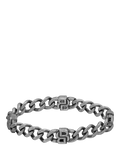 HUGO BOSS curb chain bracelet grey 190mm, UK version