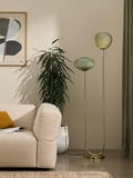 MADE Adrienne green glass floor lamp, UK version