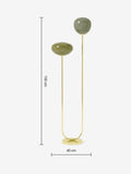 MADE Adrienne green glass floor lamp, UK version