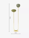 MADE Adrienne green glass floor lamp, UK version