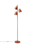 MADE Albert red 3-light floor lamp - British product