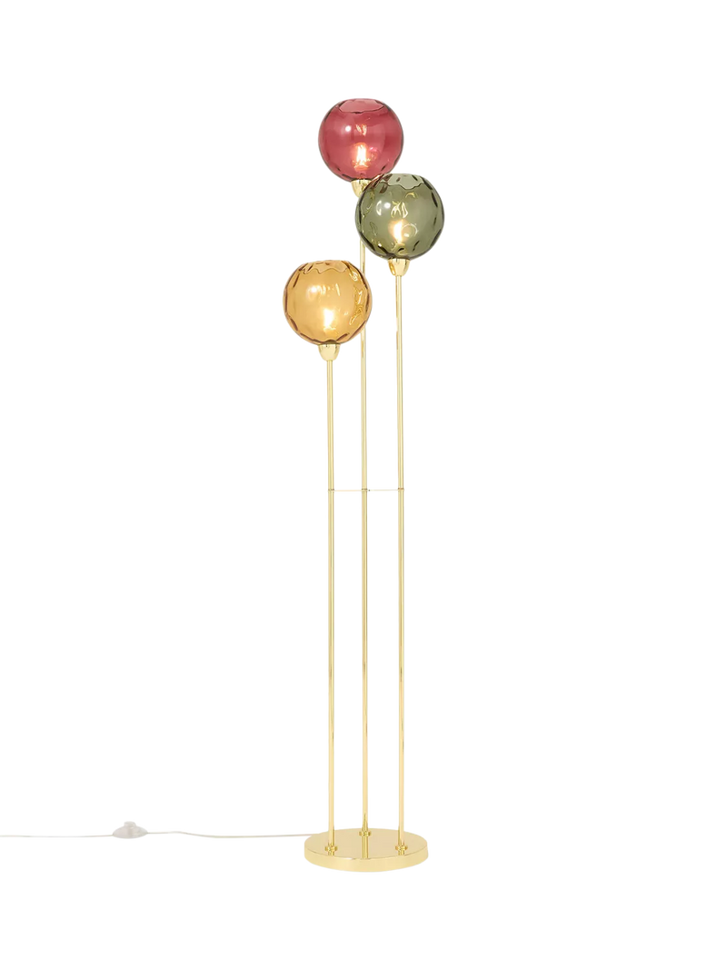 MADE Ilaria triple floor lamp in green, UK version