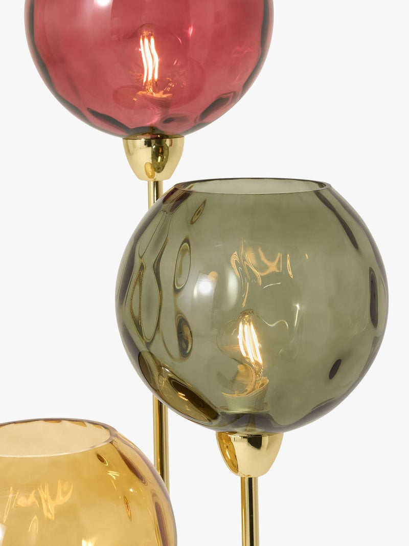 MADE Ilaria triple floor lamp in green, UK version