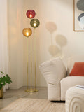MADE Ilaria triple floor lamp in green, UK version