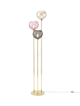 John Lewis MADE Ilaria Triple Floor Lamp, Pink- Buy online at McGrocer