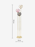 MADE Ilaria triple floor lamp in pink - British product