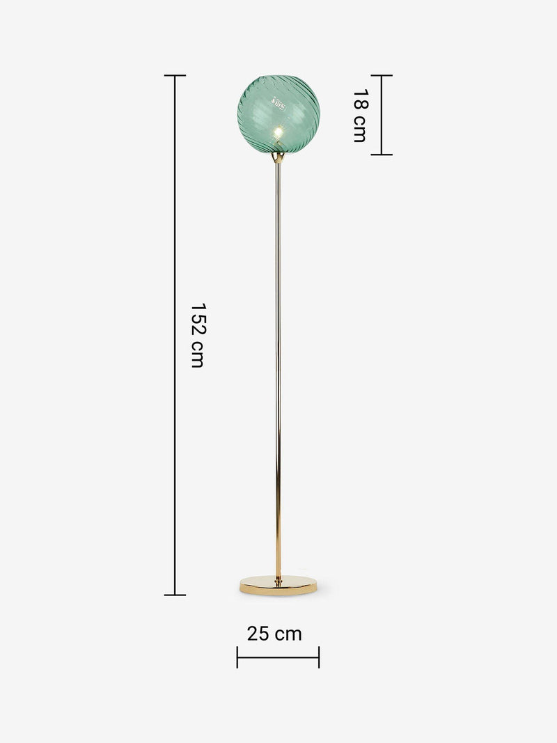 MADE Ilaria triple floor lamp in pink - British product