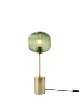 John Lewis MADE Briz Textured Glass Table Lamp, Green- Buy online at McGrocer