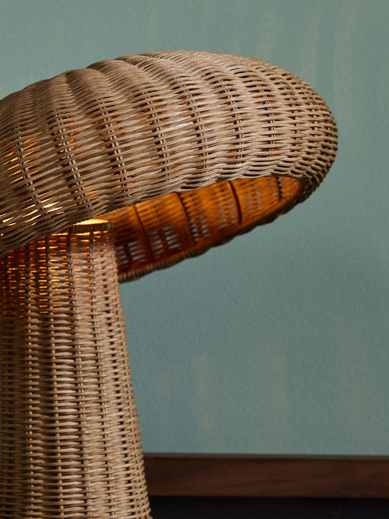 MADE Leilani woven rattan table lamp, imported from the UK