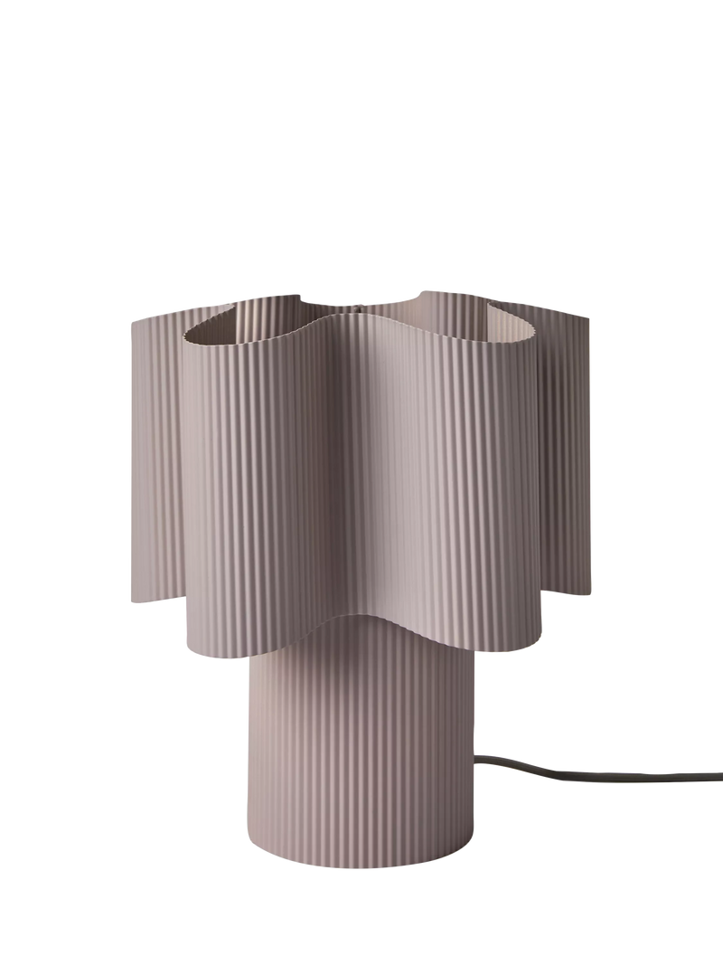 MADE Sydney pleated table lamp in lilac, UK version